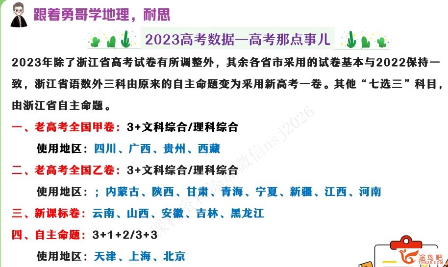 孙国勇2024年高考地理一轮秋季班百度网盘 孙国勇地理怎么样