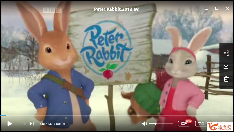 【彼得兔】 彼得兔Peter Rabbit 第一、二季 高清英文版&中文全资源百度云下载