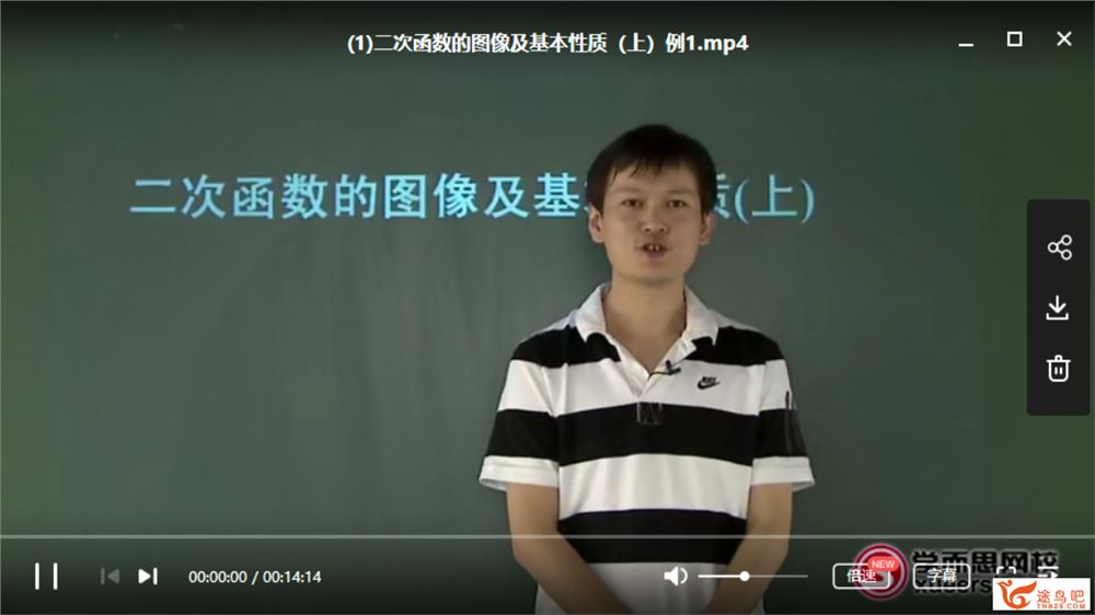 学而思 朱韬 初三新生数学年卡尖子班（沪科版）(63讲带讲义)全集课程视频百度云下载