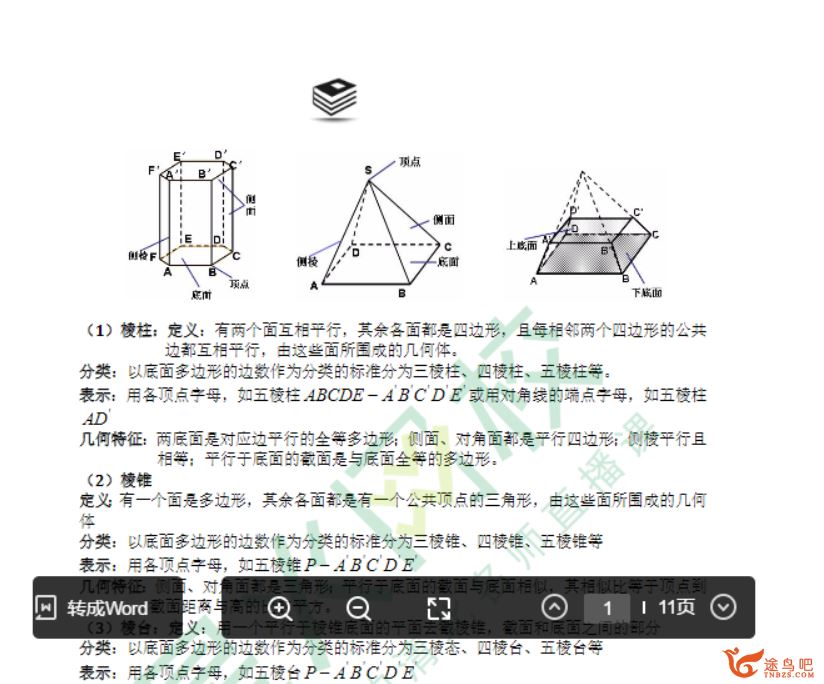 高中知识点总结 高一全科知识点总结课程视频百度云下载