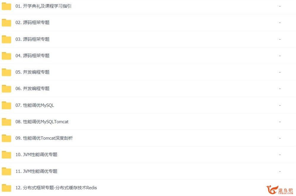 图灵课堂VIP课程 第五期—300G java高级培训课程 百度网盘下载