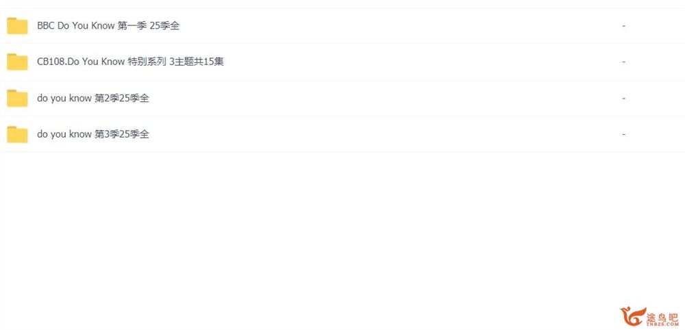 科普动画片 BBC do you know 你知道么 系列3季90集全百度网盘下载