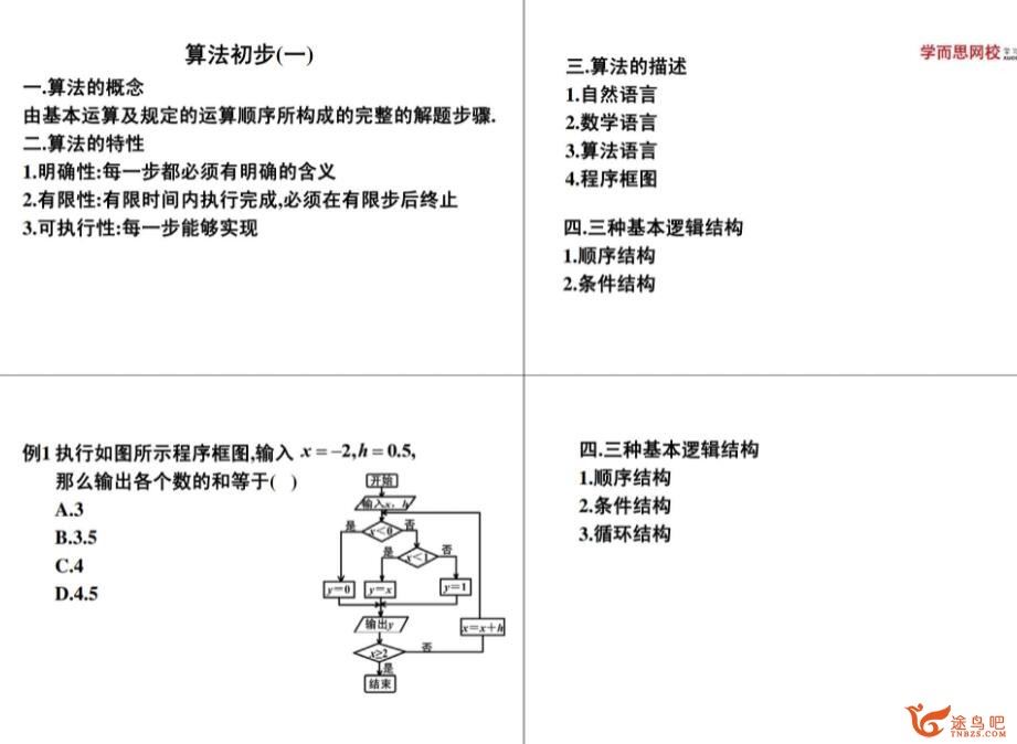 邓诚 高一数学必修三 预习领先+目标满分班 人教版 11讲带讲义完结