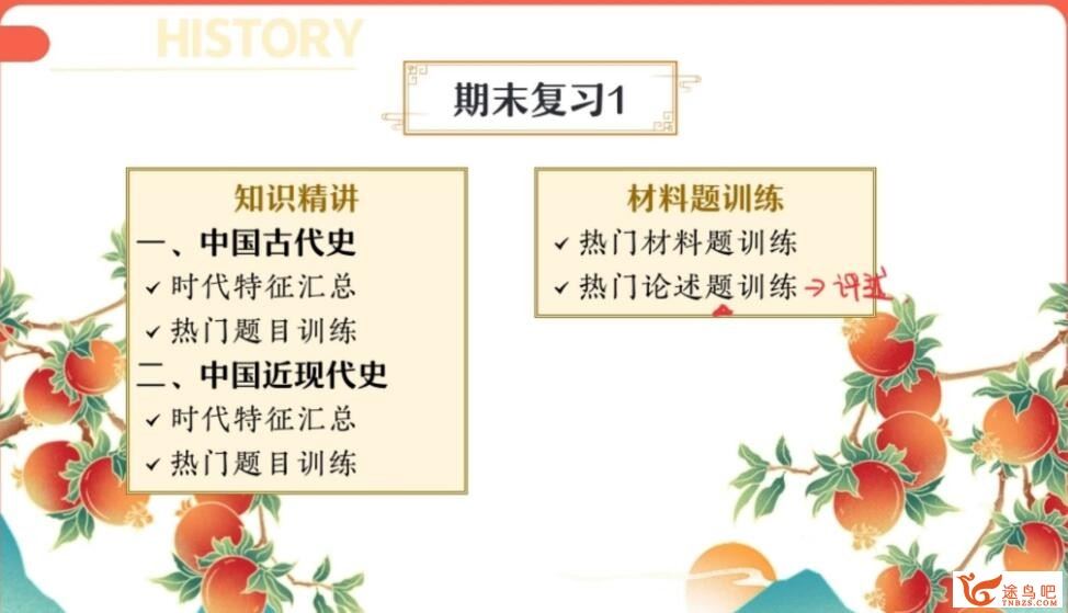 刘莹莹 2023高考历史二轮复习寒春联报 春季班 百度网盘分享