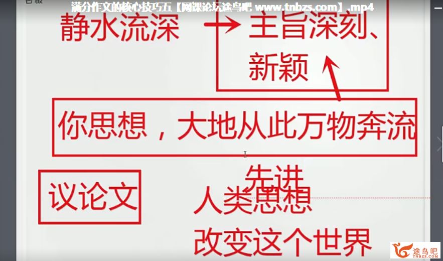 【完结】16节课成为语文学霸课程视频百度云下载