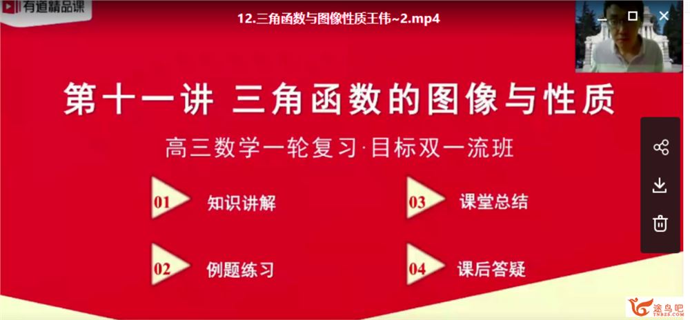 yd精品课2021 王伟数学一轮复习双一流班视频资源百度云下载