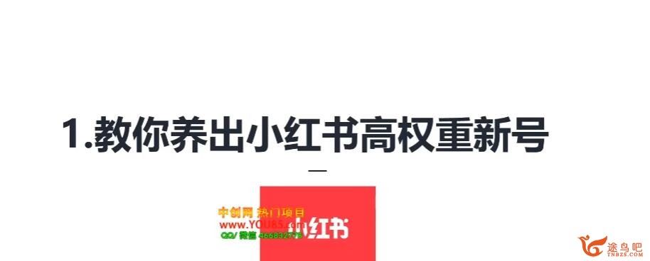 小红书运营引流全系列课程：教你养高权重新号，实操每天引流100精准粉 百度网盘分享