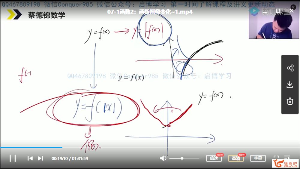 txkt2021高考数学 蔡德锦数学一轮复习联报课程合集百度云下载