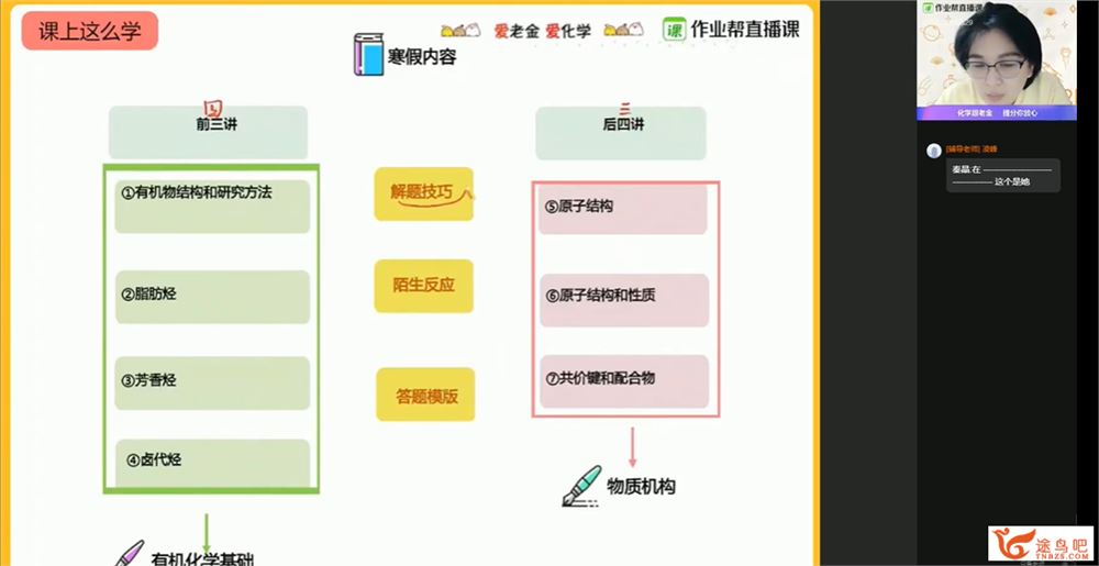 金淑俊 2021寒 高二化学寒假尖端班