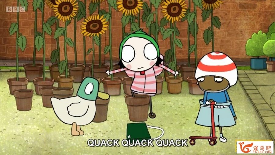 BBC学龄前磨耳朵动画片《莎拉与乖乖鸭》Sarah and Duck 英文版 第3季 全40集 适合3-6岁学龄前儿童观看 mkv/720P高清 百度网盘下载