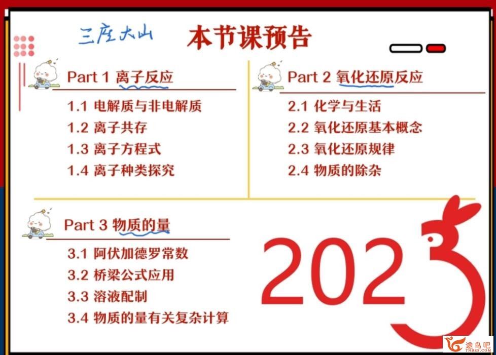 成功 2023寒假 高一化学寒假冲顶班 19讲带笔记 百度网盘下载