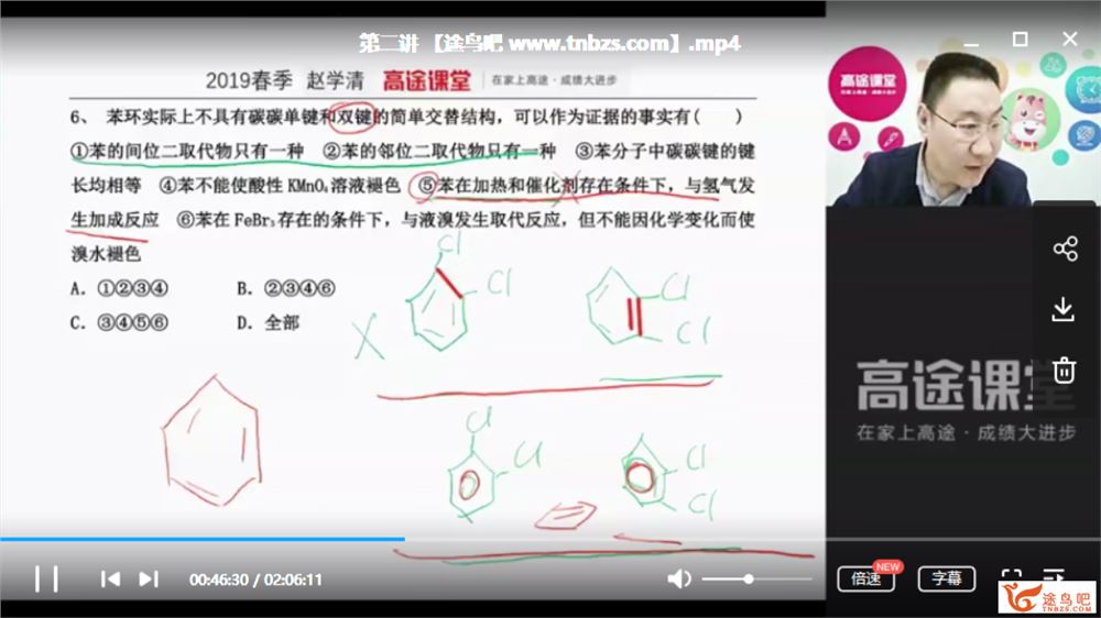 2019高途课堂 赵学清 高二化学春季系统班全课程视频百度云下载