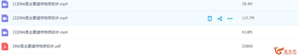 陆巍巍高考生物课前预习DNA是主要遗传物质课程视频百度云下载